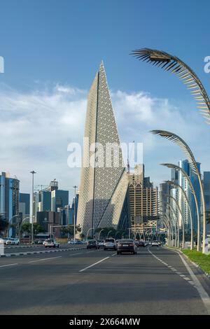 Al Mana Tower Corniche Road Doha Qatar Foto Stock