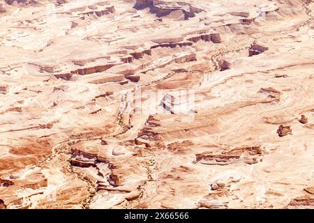 Vista del deserto del Negev in Israele Foto Stock