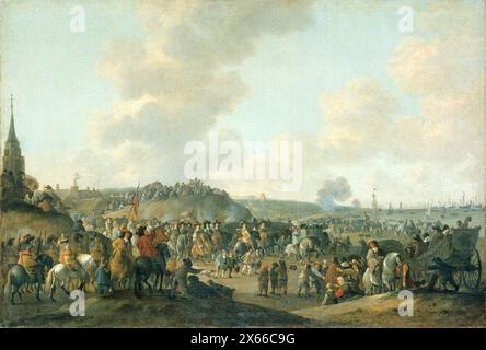 La partenza di Carlo II d'Inghilterra da Scheveningen Hendrick de Meijer Foto Stock