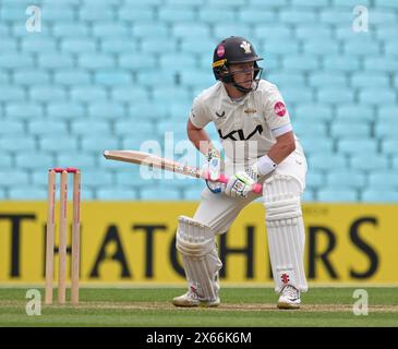 Ovale, Inghilterra. 13 maggio 2024. Ollie Pope del Surrey County Cricket Club batte l'ultimo giorno del Vitality County Championship match tra Surrey CCC e Warwickshire CCC. Crediti: Nigel Bramley/Alamy Live News Foto Stock