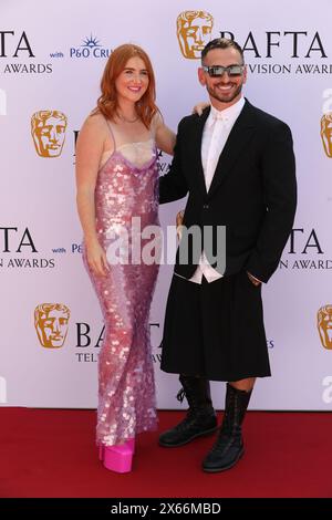 Gli ospiti partecipano ai BAFTA TV Awards con P&o Cruises 2024 al Royal Festival Hall di Londra. Foto Stock