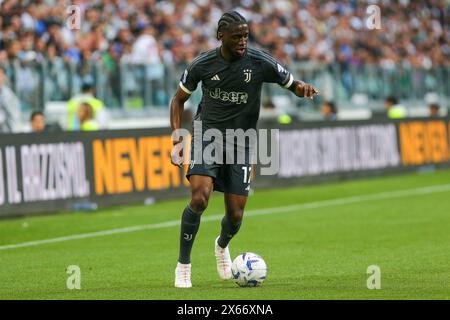 Samuel Iiling Junior della Juventus FC durante la partita tra Juventus FC e US Salernitana il 12 maggio 2024 all'Allianz Stadium di Torino. Foto Stock