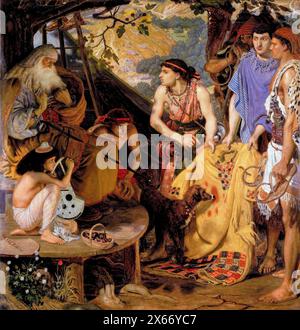 Ford Madox Brown, lo stemma di molti colori, pittura ad olio su tela, 1864-1866 Foto Stock