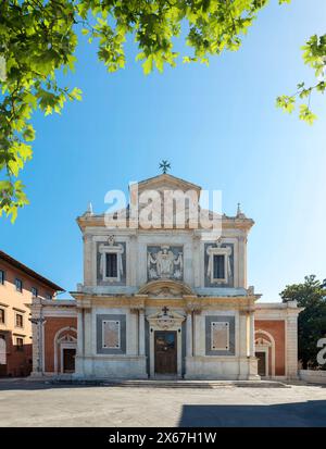 Pisa, Toscana Italia Chiesa Nazionale di o Santo Stefano dei Cavalieri in Piazza Cavalieri Foto Stock