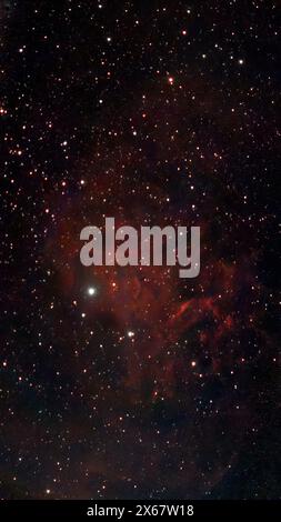 IC 405 Nebula Flaming Star. Foto Stock