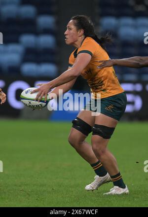 Sydney, Australia. 11 maggio 2024. La squadra australiana di rugby femminile Siokapesi Palu è vista in azione durante la partita Pacific Four Series 2024 tra Australia e Canada tenutasi all'Allianz Stadium. Punteggio finale; Australia 17:33 Canada. Credito: SOPA Images Limited/Alamy Live News Foto Stock