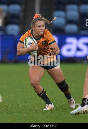 Sydney, Australia. 11 maggio 2024. Georgina Friedrichs, squadra di rugby femminile australiana, è vista in azione durante la partita Pacific Four Series 2024 tra Australia e Canada tenutasi all'Allianz Stadium. Punteggio finale; Australia 17:33 Canada. (Foto di Luis Veniegra/SOPA Images/Sipa USA) credito: SIPA USA/Alamy Live News Foto Stock