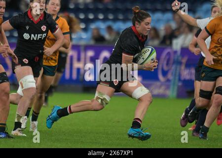 Sydney, Australia. 11 maggio 2024. Gabrielle Senft della squadra canadese di rugby è vista in azione durante la partita Pacific Four Series 2024 tra Australia e Canada tenutasi all'Allianz Stadium. Punteggio finale; Australia 17:33 Canada. (Foto di Luis Veniegra/SOPA Images/Sipa USA) credito: SIPA USA/Alamy Live News Foto Stock