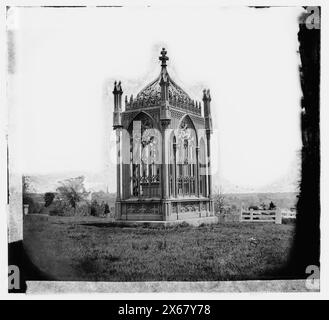 Richmond, Virginia. Tomba di Pres. James Monroe, cimitero di Hollywood, fotografie della Guerra civile 1861-1865 Foto Stock