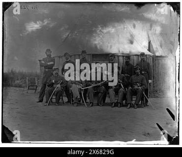 Prospect Hill, Virginia. Gen. Henry S. Gansevoort & staff, Civil War Photographs 1861-1865 Foto Stock