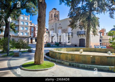 Ayuntamiento, municipio, facciata della casa, visita della città, centro storico, Architecture, Orihuela, Vega Baya del Segura, Autonomy of Valencia, Spagna, Foto Stock