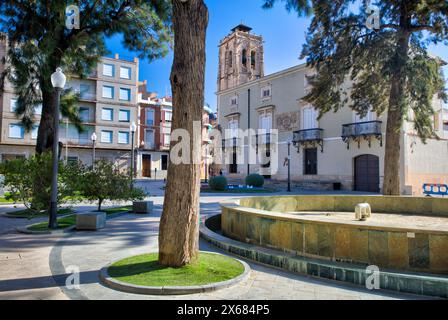 Ayuntamiento, municipio, facciata della casa, visita della città, centro storico, Architecture, Orihuela, Vega Baya del Segura, Autonomy of Valencia, Spagna, Foto Stock