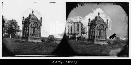 Richmond, Virginia. Tomba di Pres. James Monroe, cimitero di Hollywood, fotografie della Guerra civile 1861-1865 Foto Stock