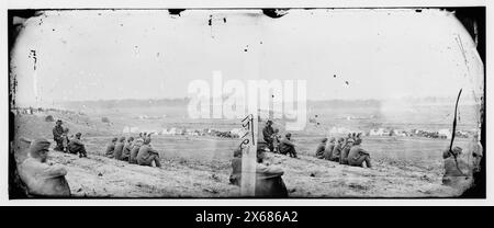 Cumberland Landing, Virginia. Accampamento federale sul Pamunkey, fotografie della guerra civile 1861-1865 Foto Stock