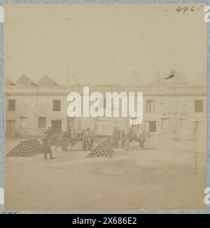 Interno di Fort Marion, Saint Augustine, Florida, fotografie della guerra civile 1861-1865 Foto Stock