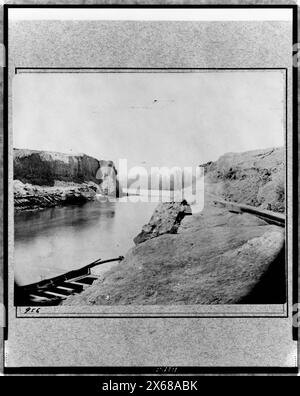 Dutch Gap Canal ... aprile 1865, fotografie della guerra civile 1861-1865 Foto Stock