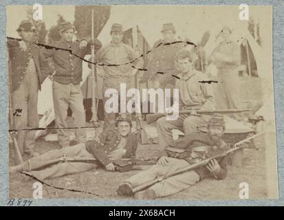 23d New York Infantry, fotografie della guerra civile 1861-1865 Foto Stock