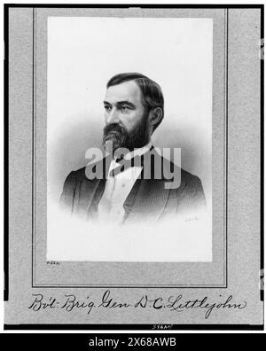 BV non Brig. Gen. D.C. Littlejohn, ritratto testa e spalle, rivolto a sinistra, . Civil War Photography Collection., No. 4662.. Littlejohn, DeWitt C.--(DeWitt Clinton) , Stati Uniti--storia--Guerra civile, 1861-1865--personale militare--Unione. Foto Stock