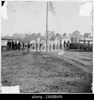 Bermuda Hundred, Virginia. Il generale Butler's staff Officers Quarters, Civil War Photographs 1861-1865 Foto Stock