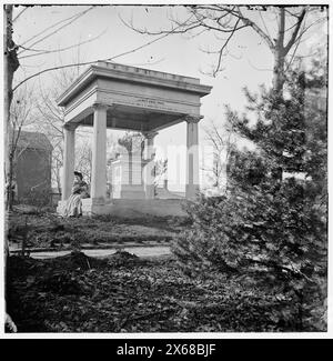 Nashville, Tennessee. Tomba del presidente James K. Polk, fotografie della guerra civile 1861-1865 Foto Stock