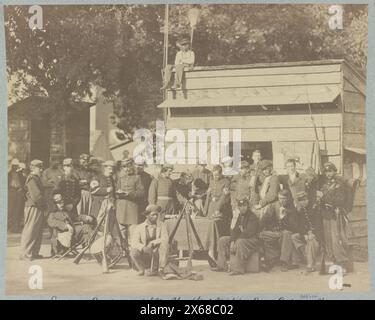 Engineer Company, 12th New York State Militia, Camp Anderson, 1861, Civil War Photographs 1861-1865 Foto Stock