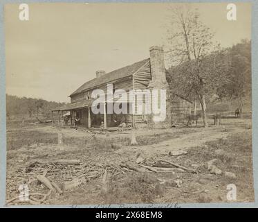 Casa di John Rose (ad es. Ross), vicino a Ringgold, ad es. Rossville Gap, GA., Civil War Photographs 1861-1865 Foto Stock