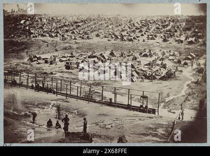 Andersonville Prison, GA, 17 agosto 1864. Vista dall'alto, fotografie della Guerra civile 1861-1865 Foto Stock