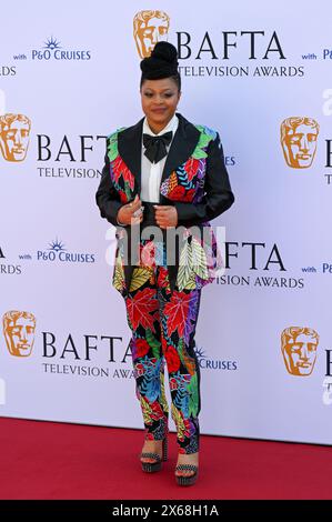 LONDRA, INGHILTERRA - 12 MAGGIO: Gbemisola Ikumelo partecipa ai BAFTA Television Awards 2024 con P&o Cruises alla Royal Festival Hall di Londra, Inghilterra. Credito: Vedi li/Picture Capital/Alamy Live News Foto Stock