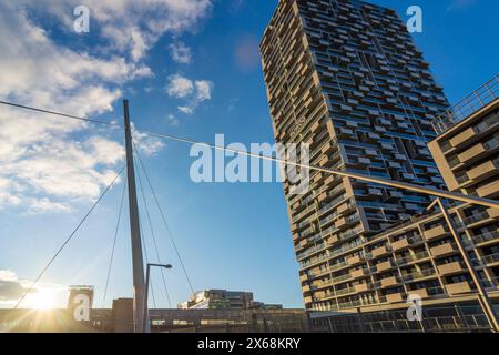 Vienna, Marina Tower nel 2002. Leopoldstadt, Vienna, Austria Foto Stock