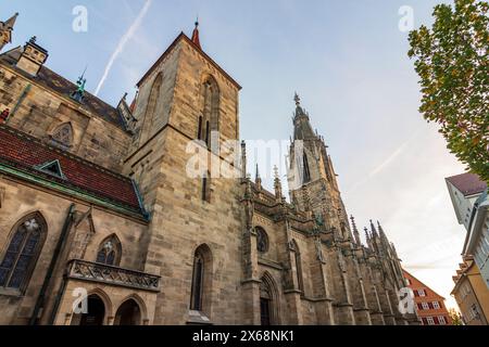 Reutlingen, chiesa Marienkirche a Svevia Alb, Baden-Württemberg, Germania Foto Stock