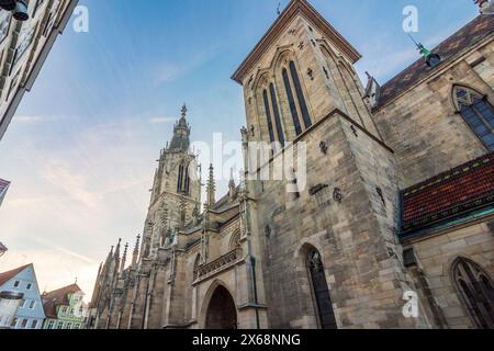 Reutlingen, chiesa Marienkirche a Svevia Alb, Baden-Württemberg, Germania Foto Stock