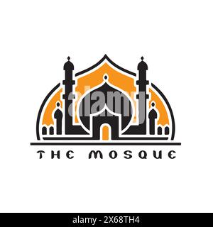 Logo Mosque con file vettoriale Illustrazione Vettoriale