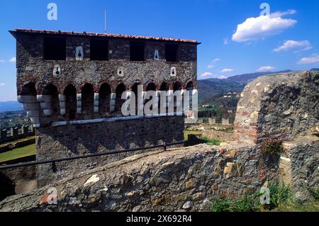 Italia Liguria Sarzana Fotress Sarzanello Foto Stock