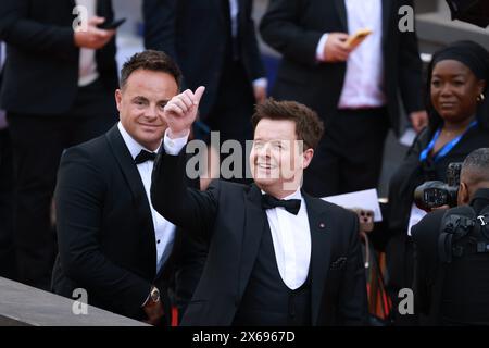 Londra, Regno Unito, 12 maggio 2024, l'esilarante duo Ant & Dec è arrivato ai BAFTA TV Awards 2024 Foto Stock