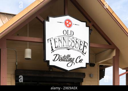 La Old Tennessee Distilling Company è stata fondata nel 2019, dalla Thunder Road Distillery, e produce liquori da fattoria a bottiglia. Foto Stock