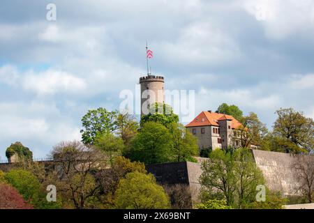 Castello di Sparrenberg a Bielefeld in primavera Foto Stock