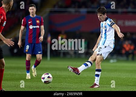 Barcellona, Spagna. 13 maggio 2024. Partita di calcio spagnola la Liga FC Barcelona vs Real Sociedad allo Stadio Olimpico di Montjuic a Barcellona. 13 maggio 2024 900/Cordon Press Credit: CORDON PRESS/Alamy Live News Foto Stock