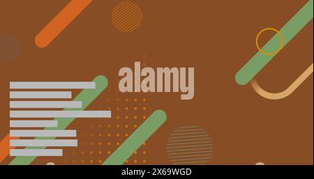 Immagine del pattern che si muove su un loop continuo su sfondo astratto Foto Stock