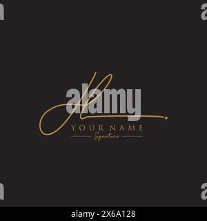 Modello logo Signature JL Illustrazione Vettoriale
