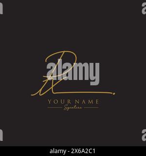 Modello di logo della firma PX Illustrazione Vettoriale