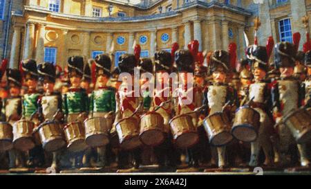 Marching Band Figurines, Blenheim Palace, Woodstock, Oxfordshire, Inghilterra. Foto Stock