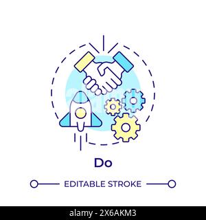 Icona Concept multicolore Illustrazione Vettoriale