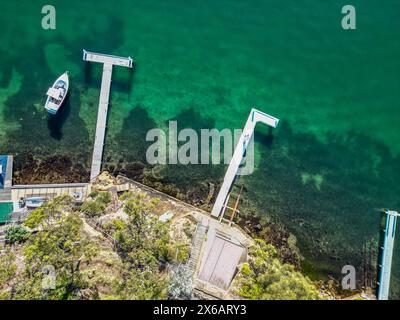 lago dall'alto Foto Stock