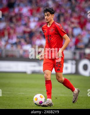 Monaco di Baviera, Germania.12th mai 2024. Aleksandar Pavlovic (Monaco di Baviera) FC Bayern Monaco - VfL Wolfsburg 12.05.2024 Copyright (nur für journalistische Zwec Foto Stock