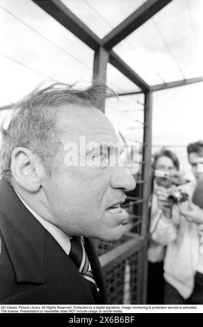 Mel Brooks. Regista e attore americano nato nel 1926. Nella foto del 1974, quando visiti la Svezia e l'ascensore Katarina, un ascensore passeggeri a Stoccolma nella zona di Slussen. Kristoffersson rif. 10-24 Foto Stock