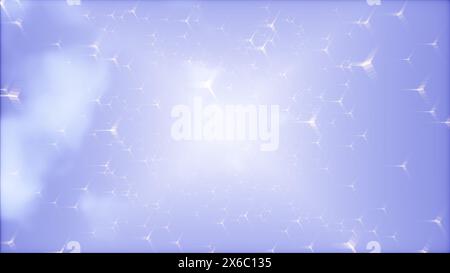 Radiant Ascent: Un viaggio attraverso la luce e le nuvole Foto Stock