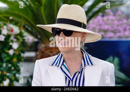 Cannes, Francia. 14 maggio 2024. CANNES - 14 MAGGIO: Meryl Streep al Photocall durante il 77° Festival di Cannes il 14 maggio 2024 al Palais des Festivals di Cannes, Francia Foto Stock