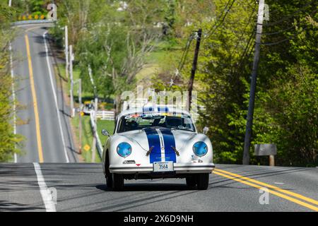 2024 Wilbraham Hill Climb, una rievocazione della storica scalata del 1908 su Wilbraham Mountain. Organizzato da Springfield alla Boston Education Foundation. Foto Stock