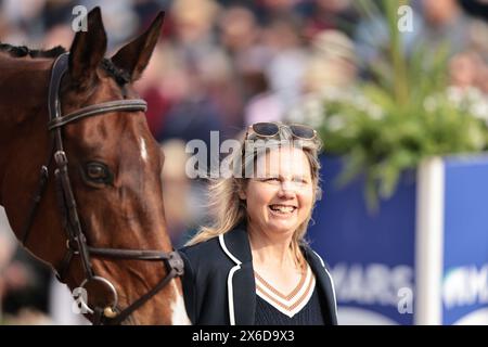 Louise Harwood di Gran Bretagna con Native Spirit durante la seconda ispezione di cavalli a Badminton Horse Trials il 12 maggio 2024, Badminton Estate, Regno Unito (foto di Maxime David - MXIMD Pictures) Foto Stock