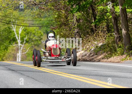 2024 Wilbraham Hill Climb, una rievocazione della storica scalata del 1908 su Wilbraham Mountain. Organizzato da Springfield alla Boston Education Foundation. Foto Stock